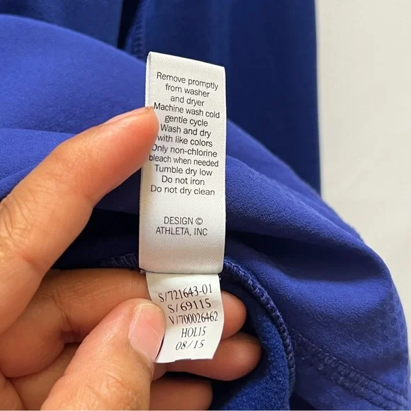 ATHLETA Women’s Plush Tech Hoodie 3.0 in Sapphire Blue Medium - Picture 12 of 14